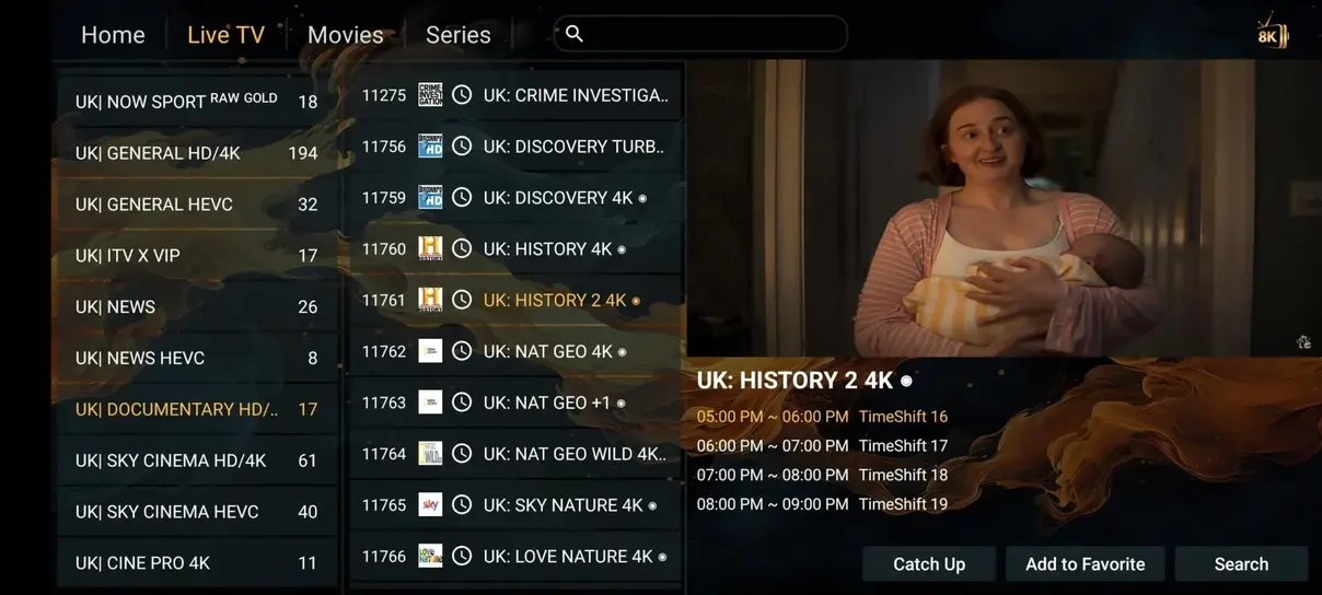 TV Worldwide IPTV interface preview 2